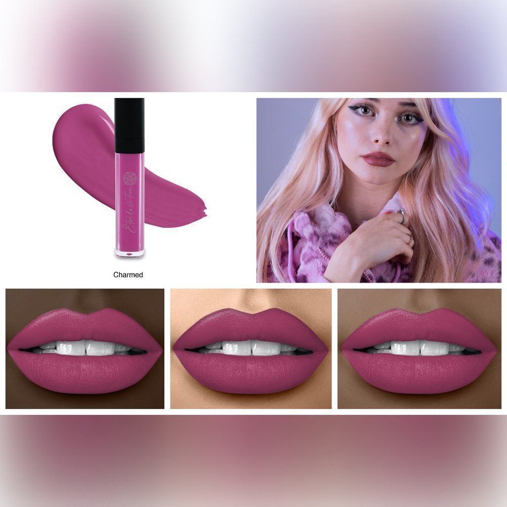 Liquid Lipstick - Charmed: Long Lasting & Vibrant Color, Vegan and Cruelty Free